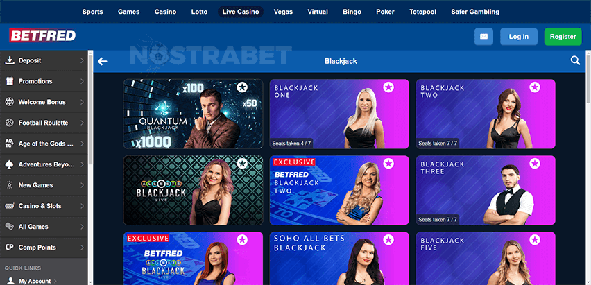 Betfred Live Blackjack