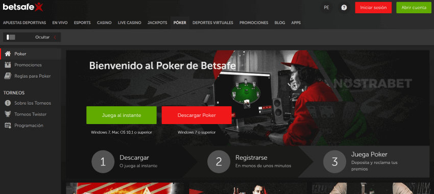 juegos de póquer betsafe