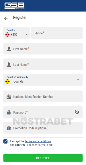 Gal Sport Betting Uganda mobile registration