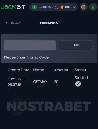 jackbit bonus code enter