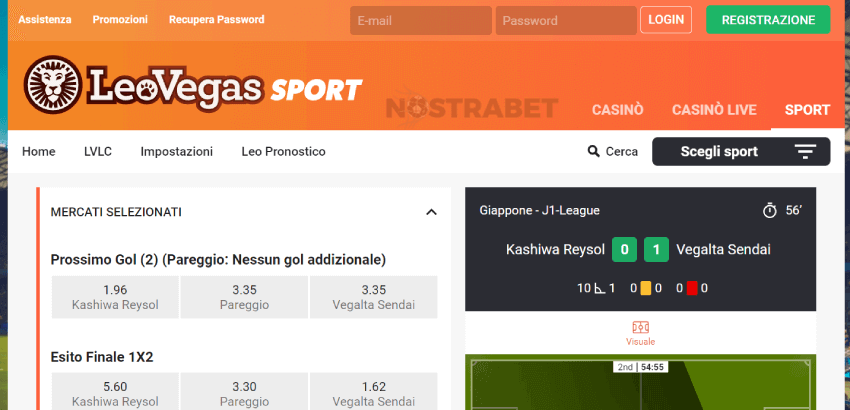 leovegas scommesse live