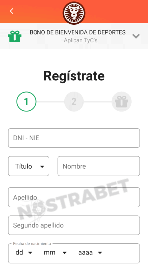 LeoVegas registro móvil