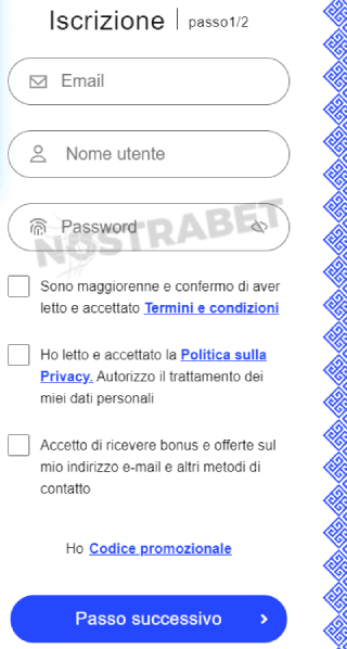 registrazione libabet