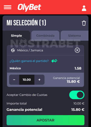 OlyBet boleto de apuestas movil