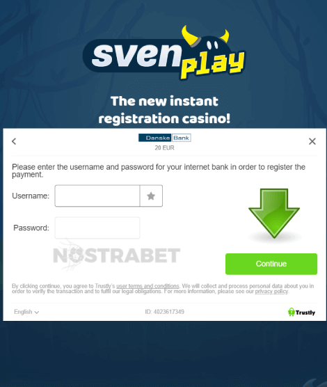 Sven Play Casino Bonus Code field