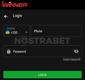 Winner Rwanda login mobile