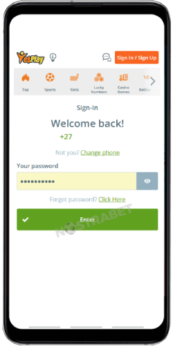 yesplay mobile login